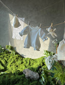 Baby meisje Lima newborn pakje geboortepakje van zacht katoen met schuine knoopjes in wit maat 50/56 en 62/68 (0 - 6 maanden) 