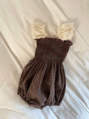 Beau Strampler - braun kariert