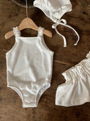Fiona badpakset met rokje - wit