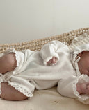 Waffle Bodysuit with Bonnet