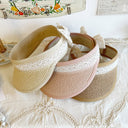 Liva straw lace sun cap