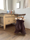 Beau rompertje - bruin check - romper - Petite Amé