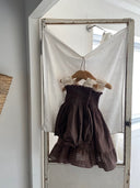 Beau rompertje - bruin check - romper - Petite Amé