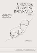 E - book Unique & charming babynames - E - book - Petite Amé
