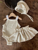 Fiona badpak met rokje - Olive - badpak - Petite Amé