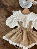 Genevieve blouse - creme - blousje - Petite Amé
