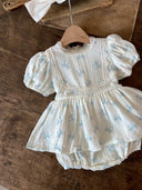 Leah romper jurkje met strik - romper - Petite Amé