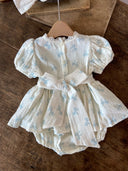 Leah romper jurkje met strik - romper - Petite Amé