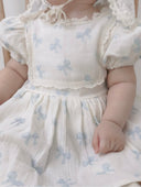 Leah romper jurkje met strik - romper - Petite Amé