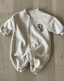 Louis zip up suit (Beige) - Petite Amé