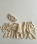Lucie culotte broek (Ivory) - Petite Amé