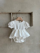 Mia mousseline romper jurkje - romper - Petite Amé