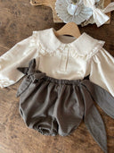 Pistachio bloomer broekje met strikjes