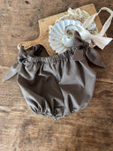 Pistachio bloomer broekje met strikjes