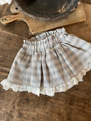 Sora bloomer rokje - grijs - rokje - Petite Amé